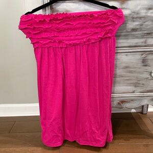 OP Hot Pink Ruffle Tube Skirt